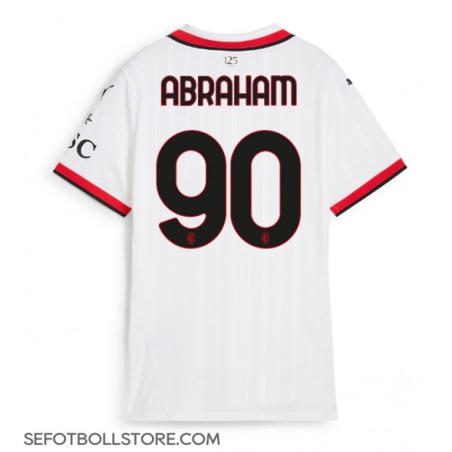 AC Milan Tammy Abraham #90 Replika Bortatröja Dam 2024-25 Kortärmad